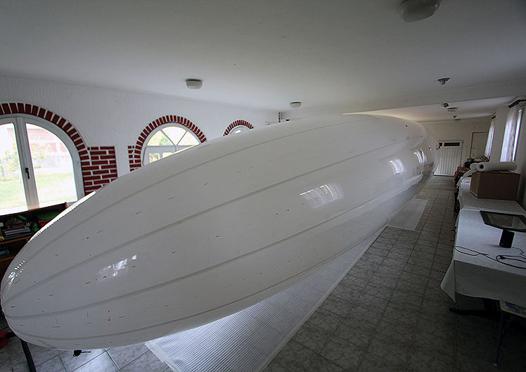 Solar modules on Blimp